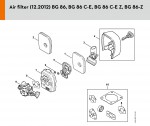 Stihl BG 86 C-E ErgoStart Easy2Start Blowers Spare Parts